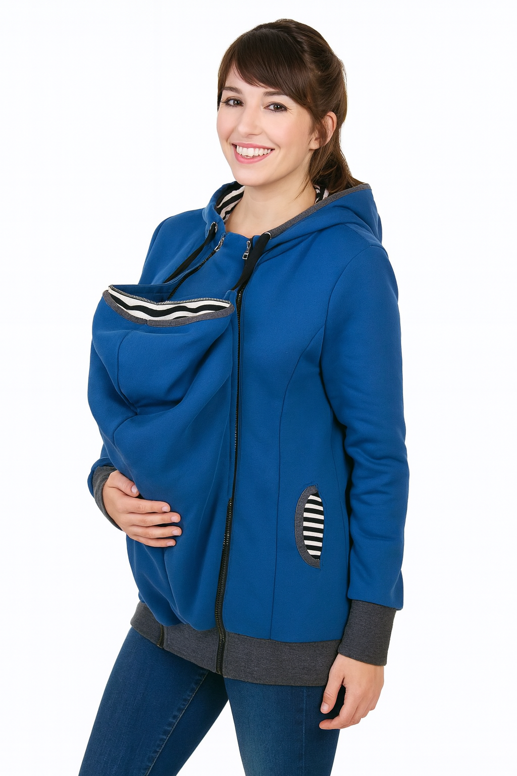 Multifunctional Kangaroo Hooded Ladies Sweatshirt – Comfort, Style & Functionality (S–3XL, Multiple Colors)