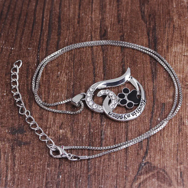 Always in My Heart Pet Paw Necklace – A Symbol of Everlasting Love