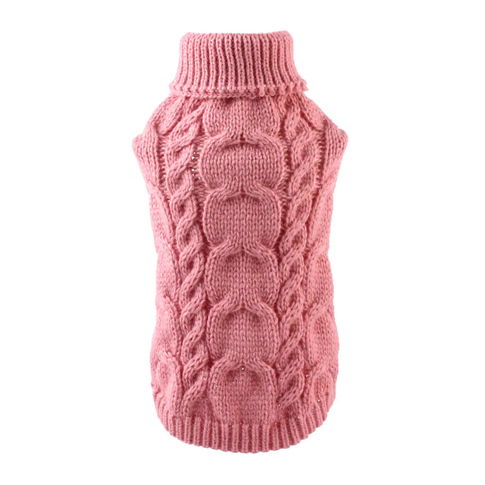 Autumn and Winter Warm Woolen Pet Clothes – Cozy Wool-Acrylic Blend Sweaters for Dogs & Cats (XS to XL Sizes)