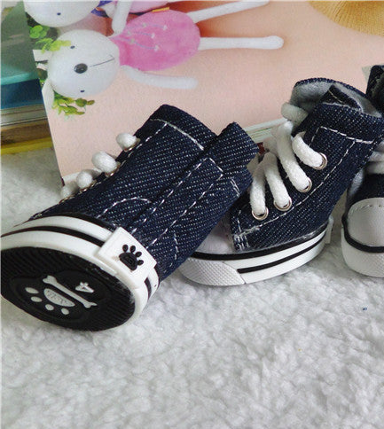 Canvas Dog Shoes for Small Dogs – Non-Slip, Lightweight, and Summer & Winter-Ready