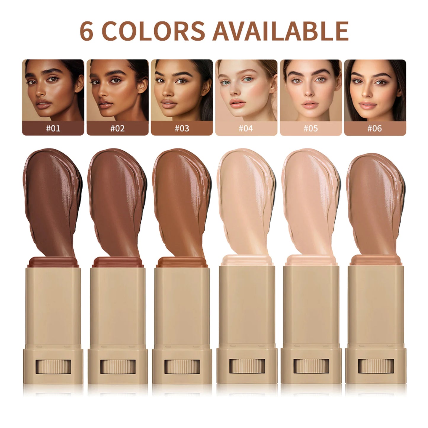 Serum Boosted Skin Tint Stick – Silky Radiant Coverage in 6 Buildable Shades