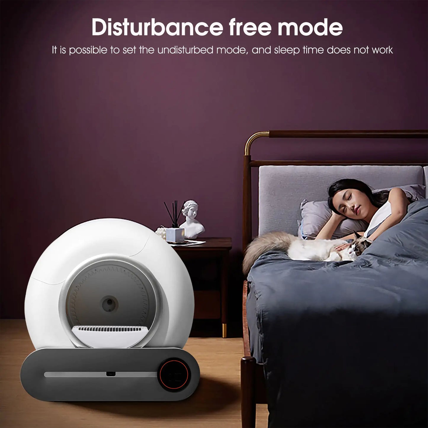 Self-Cleaning Litter Box with Automatic Scooping, Deodorization & App Control