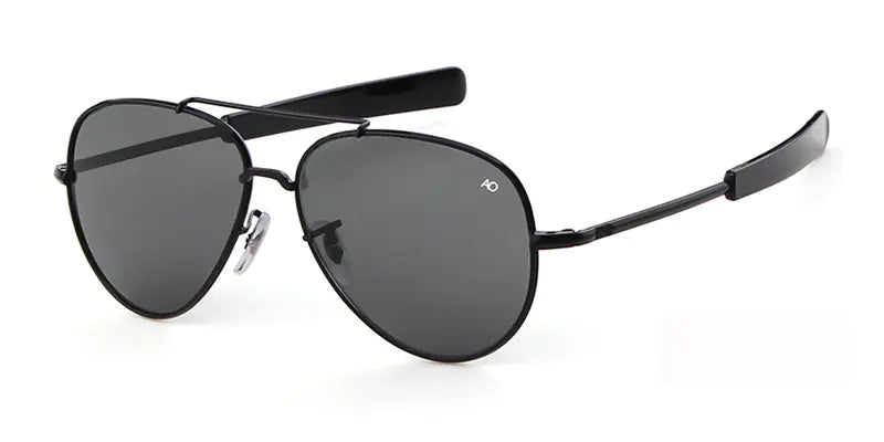 Unisex Premium Metal Frame Sunglasses (Glass Lenses, UV400, 95% VLT, 0.15 kg Lightweight Design)