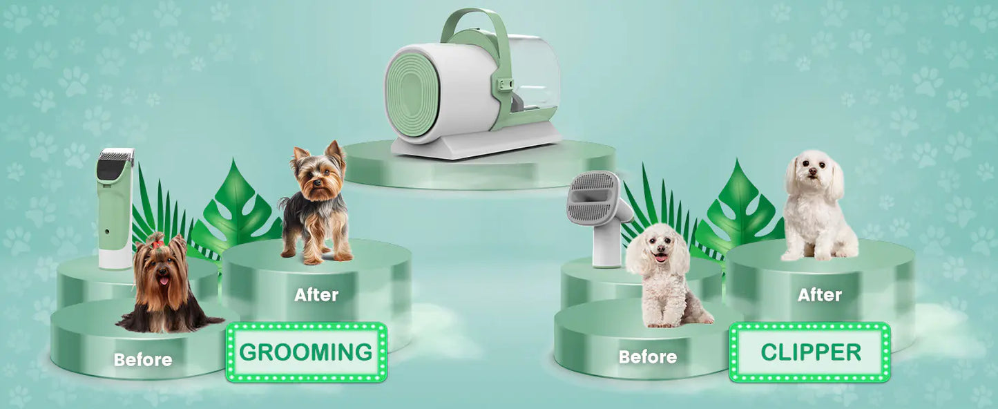 PG50 Plus Pet Grooming Vacuum Kit (All-in-One Professional Grooming for Dogs & Cats – 7 Tools + Powerful Suction)