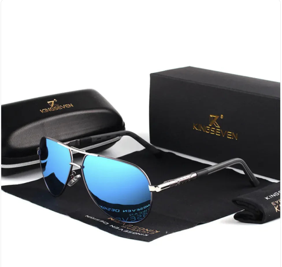 Polarized Sunglasses – Silicone & Aluminum Alloy Frame with UV400 Protection (150mm Width)