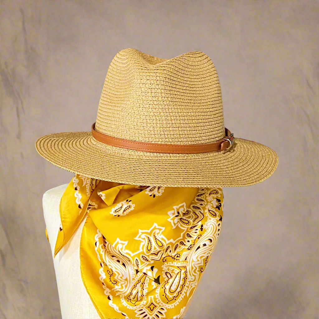 Belted Panama Fedora – Stay Chic and Cool This Summer!