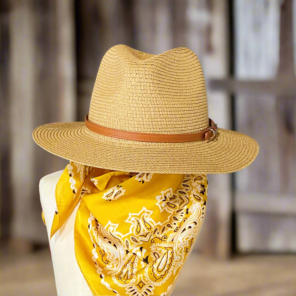 Belted Panama Fedora – Stay Chic and Cool This Summer!