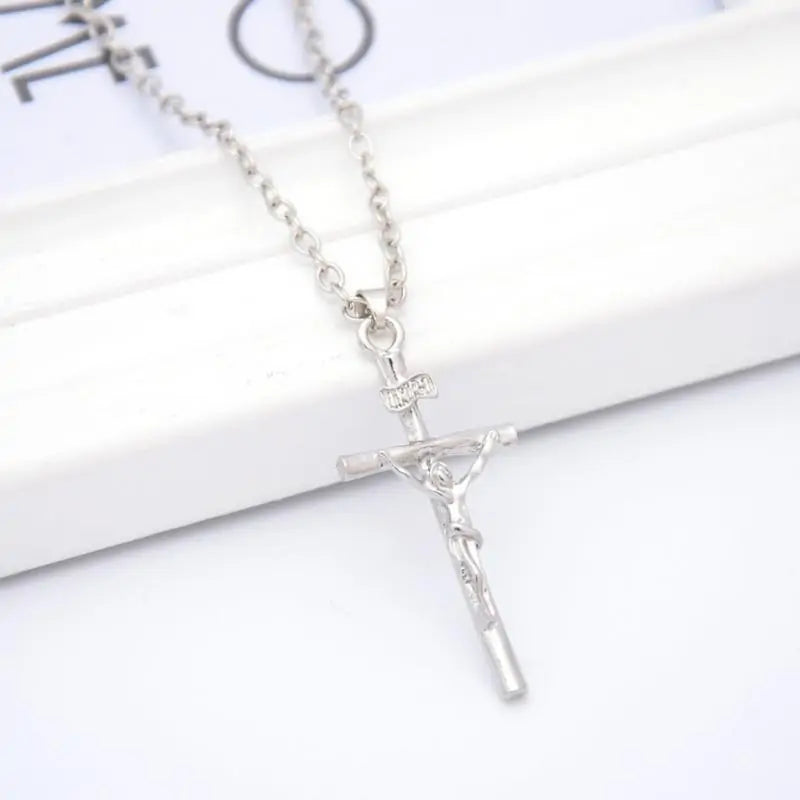 INRI Crucifix Jesus Pendant Necklace: A Symbol of Faith and Elegance