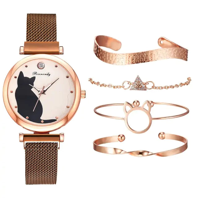 Rinnady Quartz Watch Set for Women: Style Meets Versatility