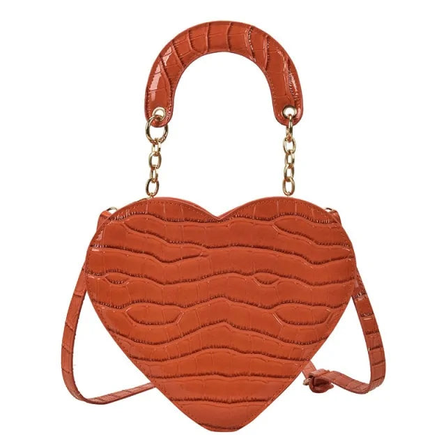 Heart Shaped Design Purse – Whimsical Compact Handbag with Playful Charm