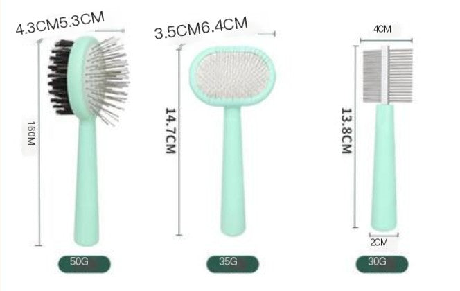 Pet Grooming Care Kit – 5-in-1 Beauty Comb Set with Nail Clippers & Detangling Tools (Cats & Dogs)