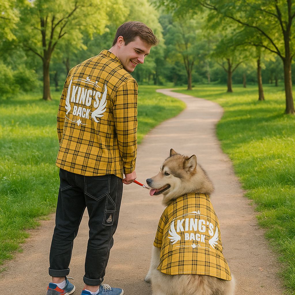 Pet and Owner Parent-Child Outfit – Matching Cotton Set for Dogs and Their Humans