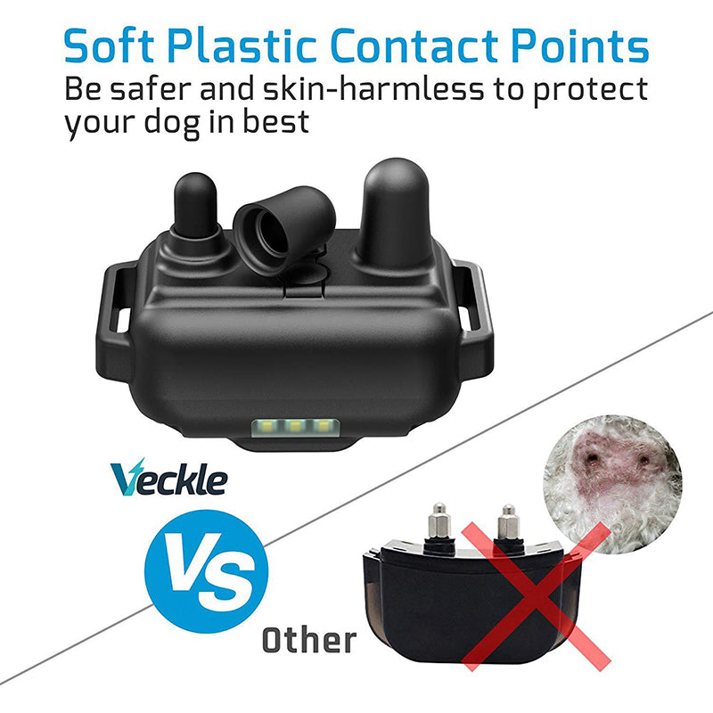 800M Remote Dog Training Collar – Waterproof Design with Soft Contact Points, Vibration, Tone & Shock Modes (For 1 Dog)