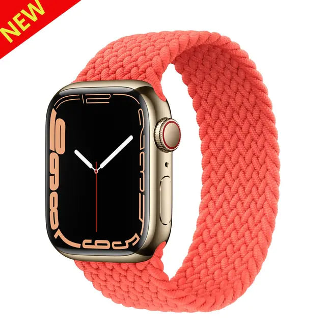 Upgrade Your Apple Watch with a Stretchable Nylon Elastic Loop Band