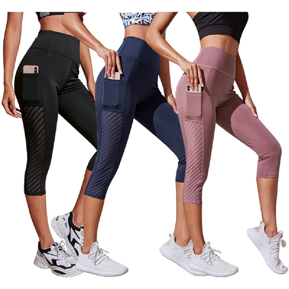 Pocket Slim Fit Cropped Yoga Pants – Breathable pants Style| Women’s Workout Leggings with Pockets (S–XL)