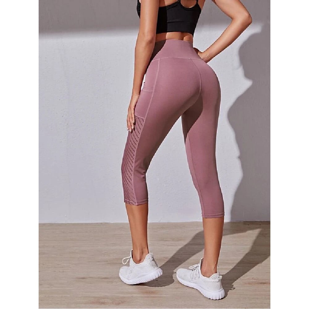 Pocket Slim Fit Cropped Yoga Pants – Breathable pants Style| Women’s Workout Leggings with Pockets (S–XL)
