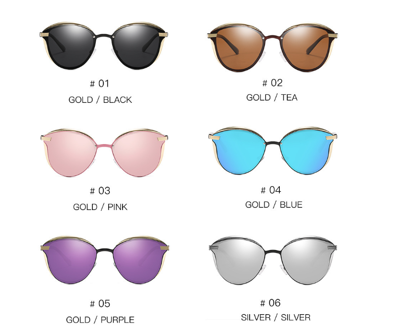 HD Polarized Round Sunglasses – Lightweight Unisex Frame with UV400 Protection