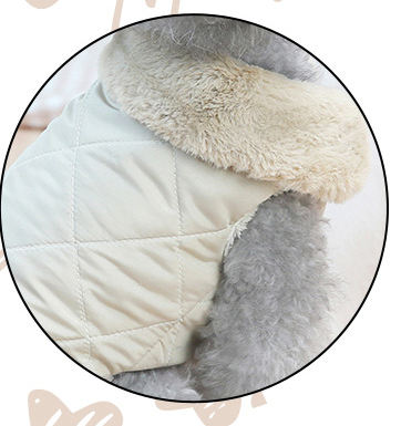 Dog Clothes for Pomeranians – Quilted Embroidered Nylon & Cotton Outfits with Plush Lining (S to XXL Sizes)