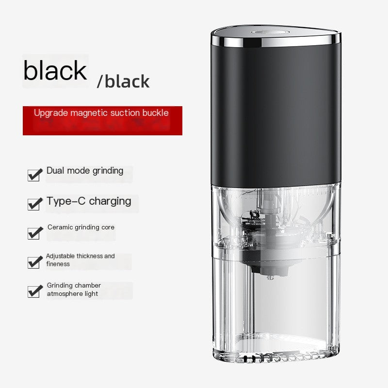 Portable Electric USB Wireless Coffee Bean Grinder – Dual Mode Grinding with USB Rechargeable Power and Ceramic Core