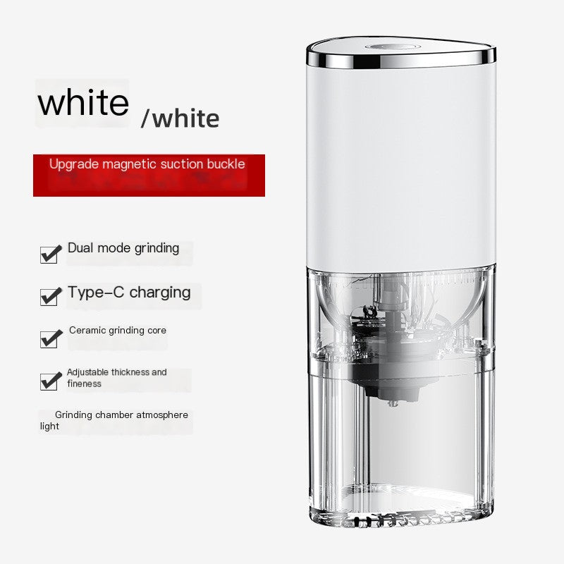 Portable Electric USB Wireless Coffee Bean Grinder – Dual Mode Grinding with USB Rechargeable Power and Ceramic Core