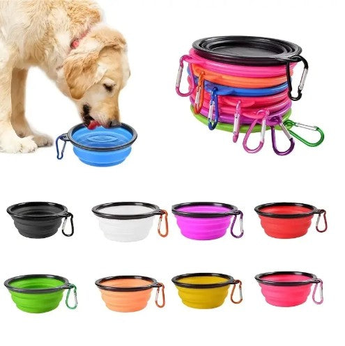 Portable Folding TPE Silicone Pet Bowl for Dogs