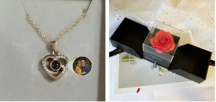 Heart Pendant Photo Necklace