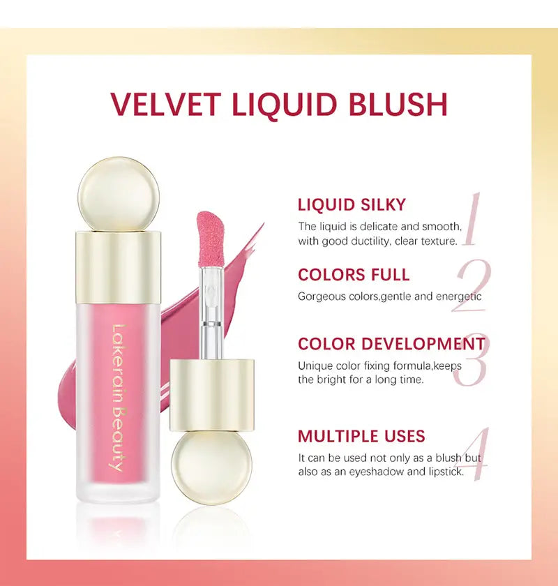 5-Color Dewy Finish Blush – Long-Lasting Radiance with Buildable Glow
