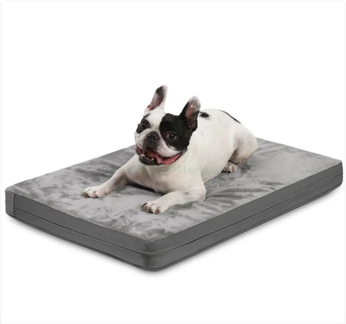 Orthopedic Memory Foam Dog Bed – Washable, Crate-Friendly Lounger for All Sizes