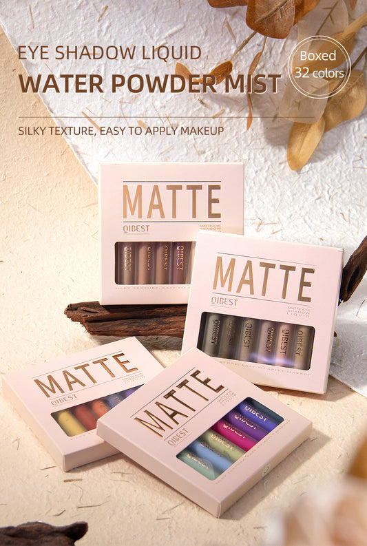 Matte Liquid Eyeshadow Set – 8 Shades, Dual-Use for Eyes & Cheeks, Long-Lasting Matte Finish