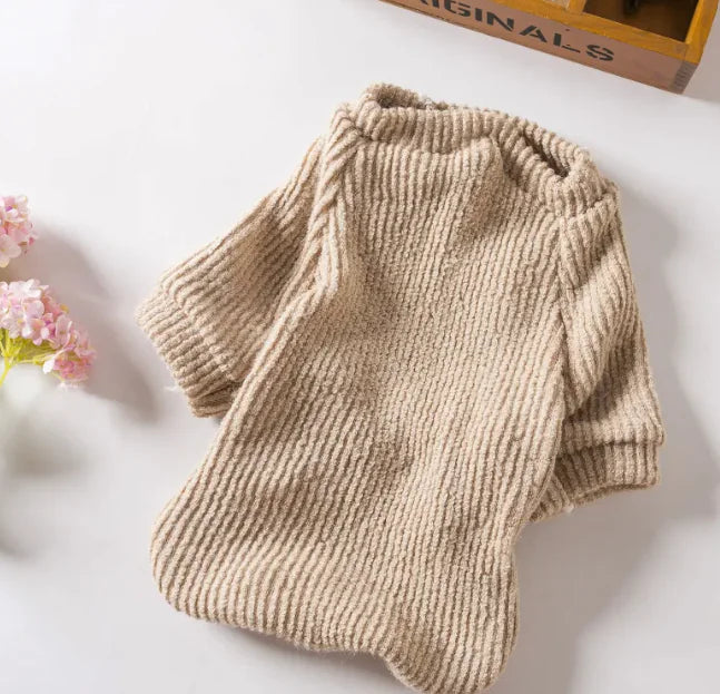 Small Dog Sweater – Soft Stretchy Knit Pullover for Chilly Weather (XS–XL)