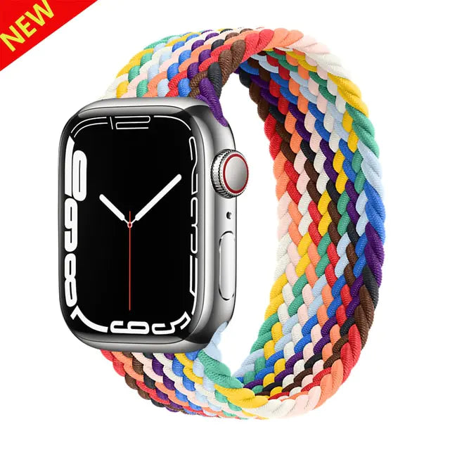 Upgrade Your Apple Watch with a Stretchable Nylon Elastic Loop Band