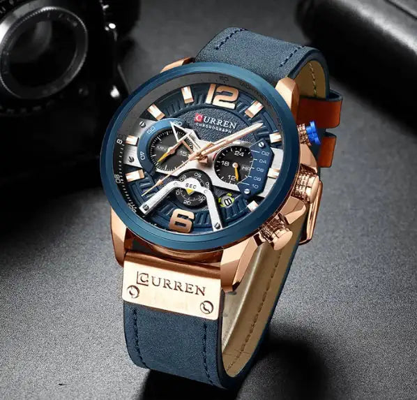 The Leather Curren Chrono Edition: Style Meets Durability