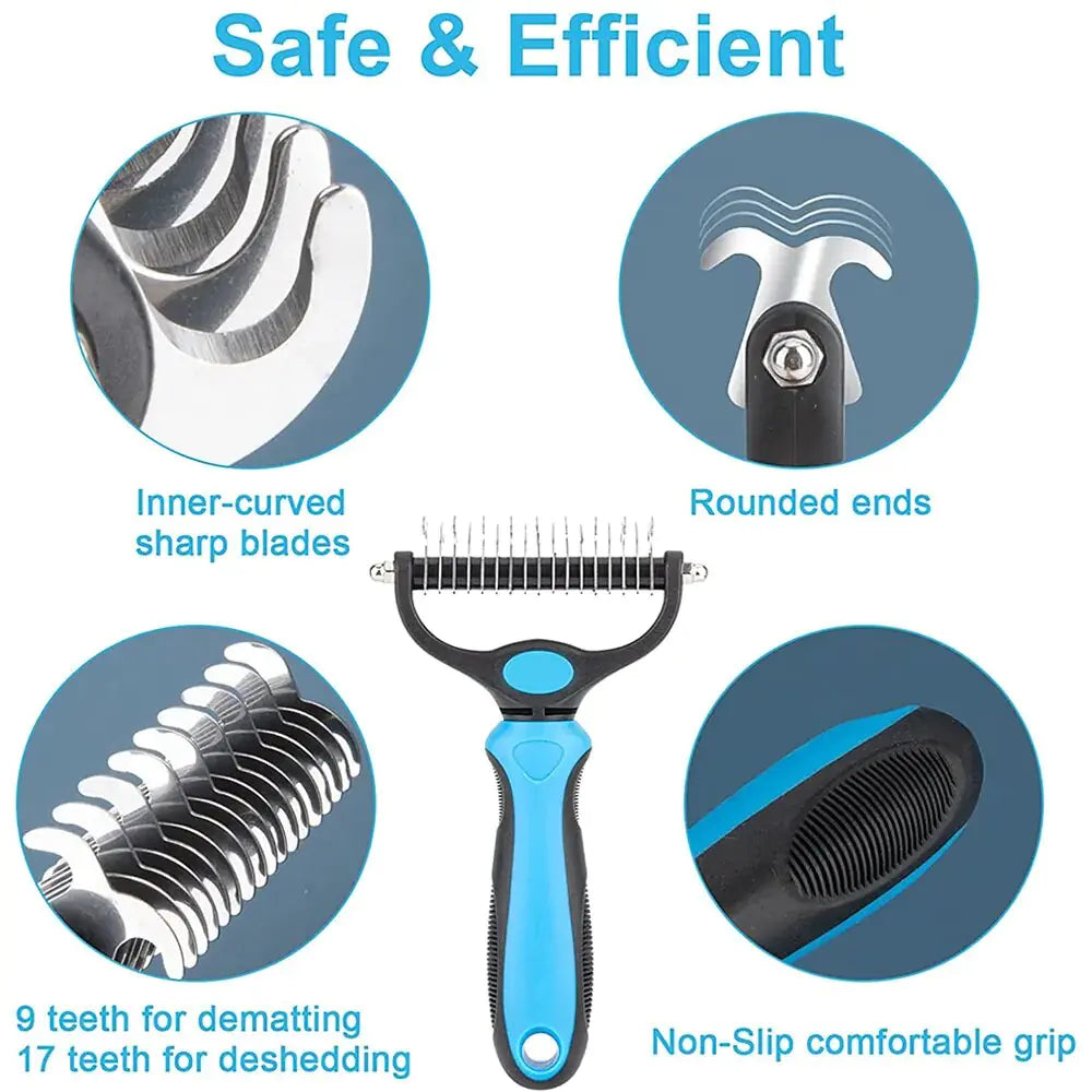 2-Sided Undercoat Brush For Dogs & Cats