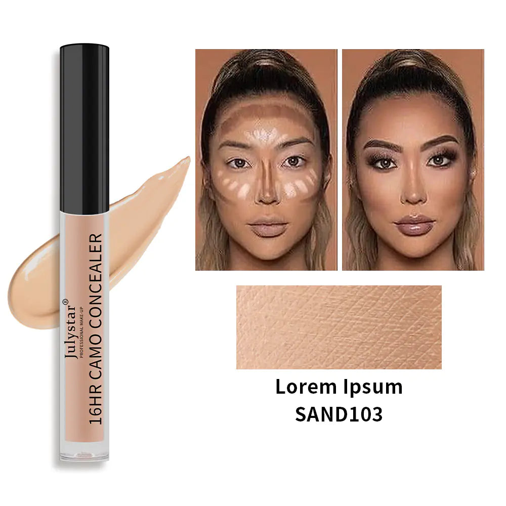 16-Hour Camo Concealer – Long Wear Waterproof Full Coverage (6 Shades, 2.5ml)