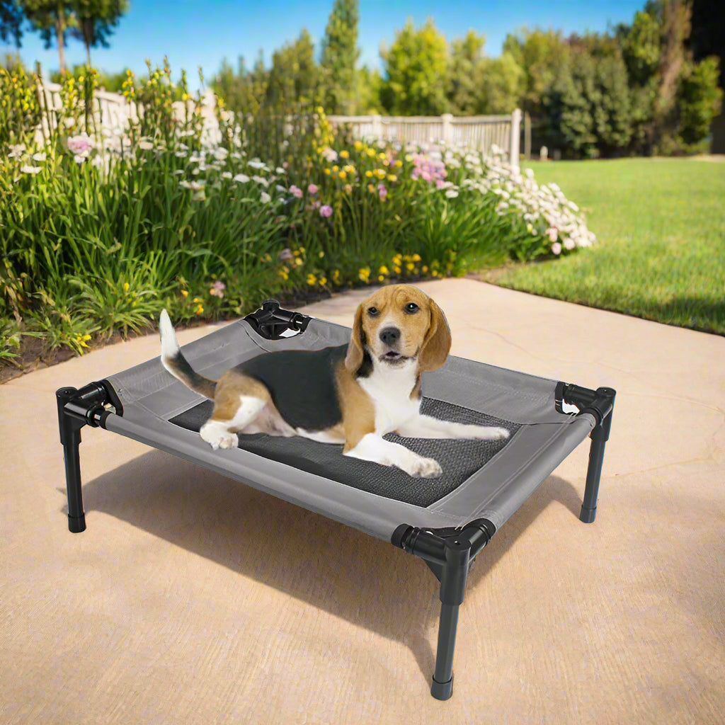 Elevated Pet Bed – Breathable, Sturdy Comfort for Dogs Indoors and Out