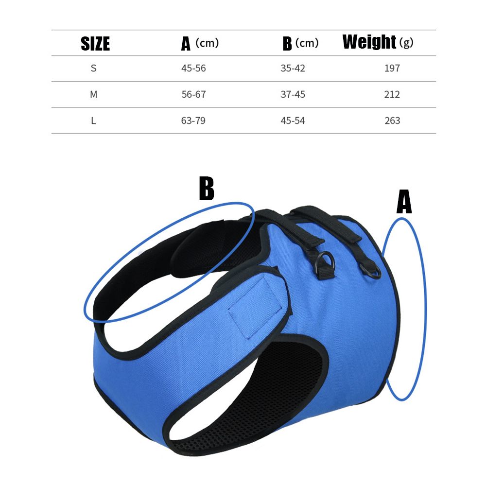 Dog Rehabilitation Support Vest – Adjustable Auxiliary Lifting Harness for Injured or Senior Dogs (S–L, Oxford Cloth)