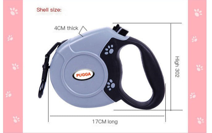Retractable Dog Leash – Heavy-Duty 16.4 ft or 26.2 ft Nylon Leash with ABS Housing for Medium & Large Dogs (Up to 220 lbs)