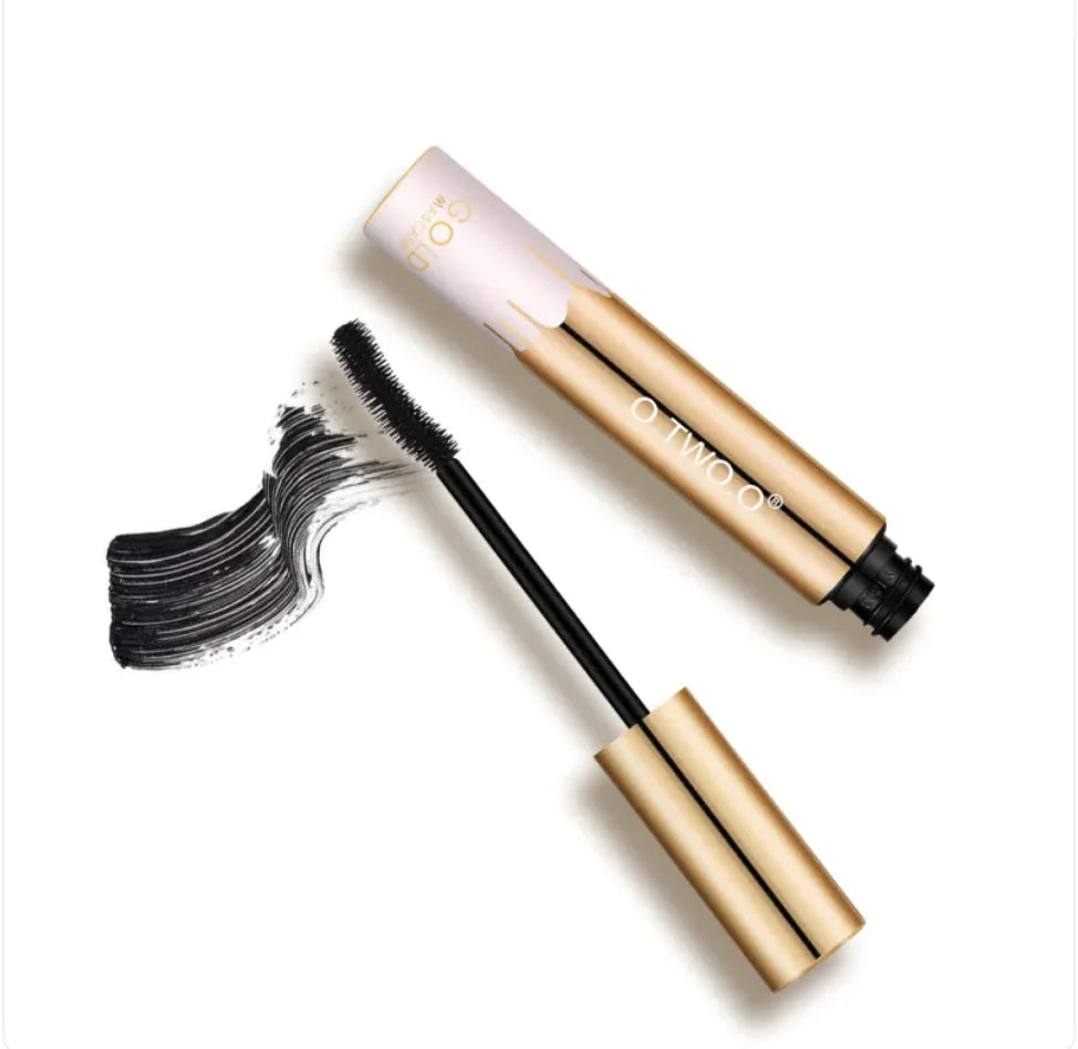 Waterproof Smudge-Proof Mascara – Crescent-Shaped Brush for Precision & Volume (Black)
