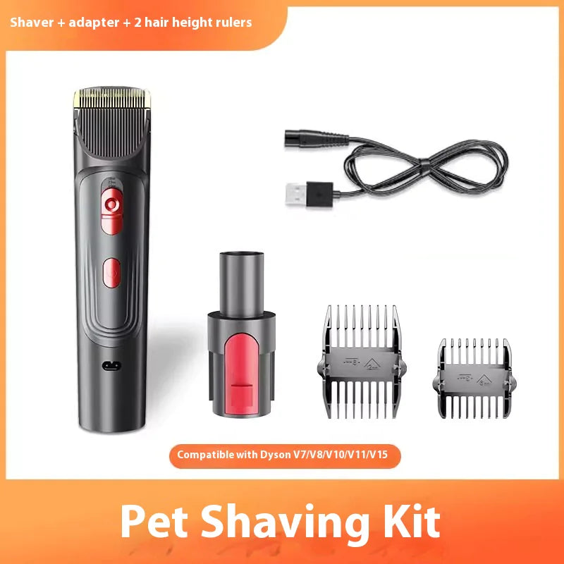 Pet Grooming Tool Kit – Compatible with Dyson V7/V8/V10/V11/V15 (Detangling Comb, Shaver Kit, Hose Extension & Accessories)