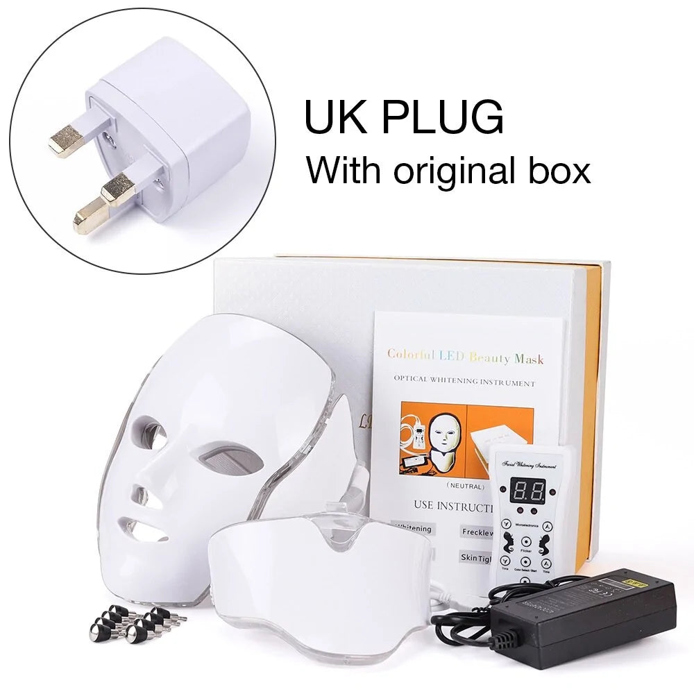 Therapy Face Mask - acne, skin firming, wrinkles, scars WITH Neck Connector