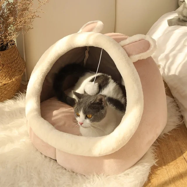 Sweet Cat Bed Warm Pet Basket – Cozy, Orthopedic Comfort for Cats & Small Dogs