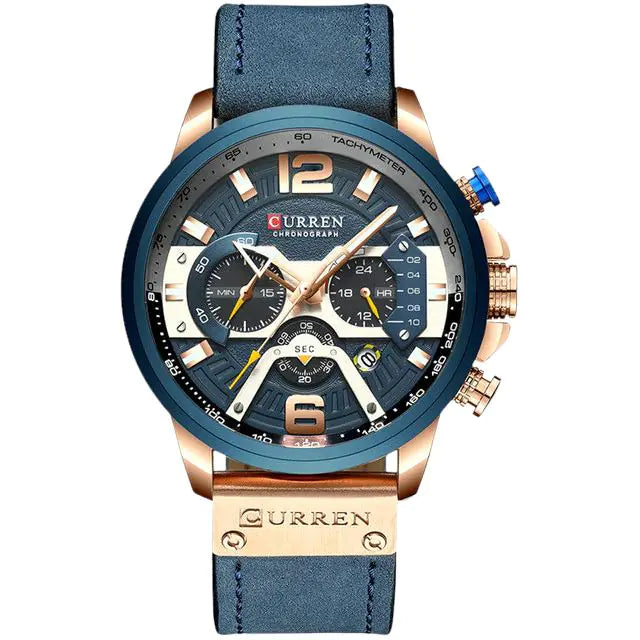 The Leather Curren Chrono Edition: Style Meets Durability