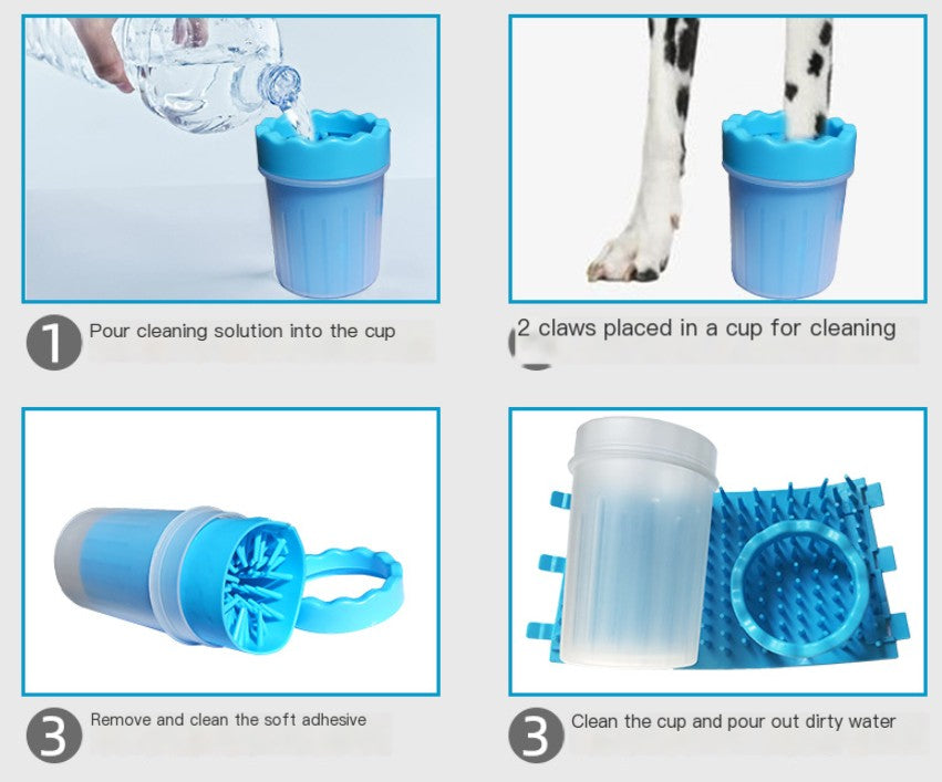 Silicone Pet Foot Washing Cup – Gentle Cleaning for Happy, Mud-Free Paws