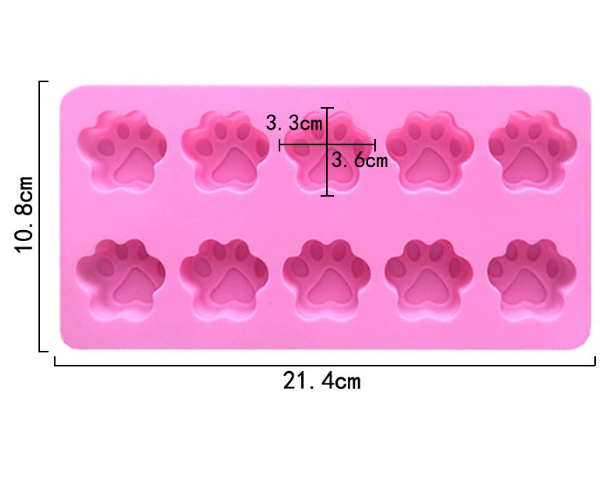 Silicone Puppy Paw & Dog Bone Cake Molds – Bake with Love for Your Furry Friends