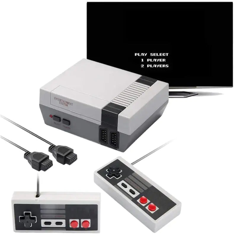 Retro Mini Game Console – Built-in 620 Classic Games (AV Output, Dual Controllers)