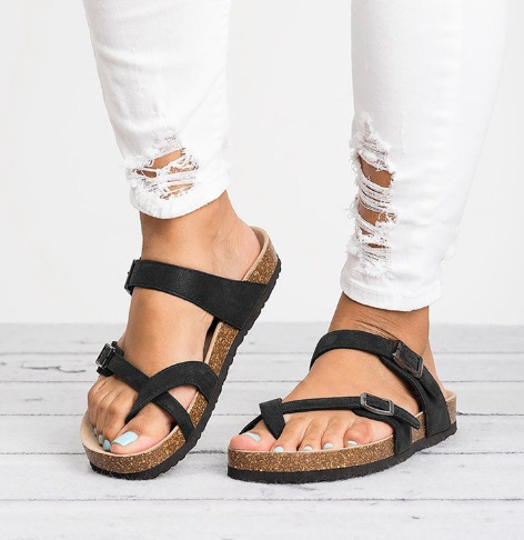 Roman-Style Thick-Soled Sandals – Elegant, Supportive, and Made for Summer