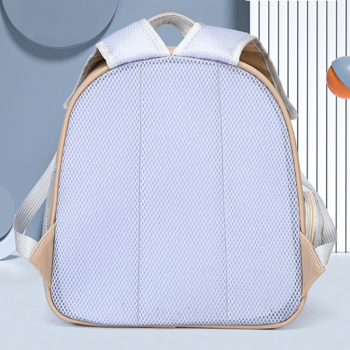 PU Portable Cat Carrier Backpack – Transparent Travel Bag for Small Dogs & Cats