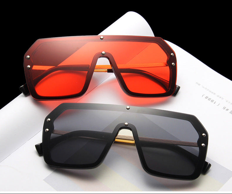 Oversized Shield Sunglasses – Unisex HD Lens Design with UV Protection (5.7" Width)