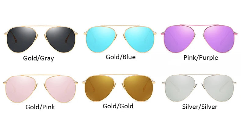 Aviator-Style HD Polarized Sunglasses – Lightweight Metal Frame with UV400 Protection