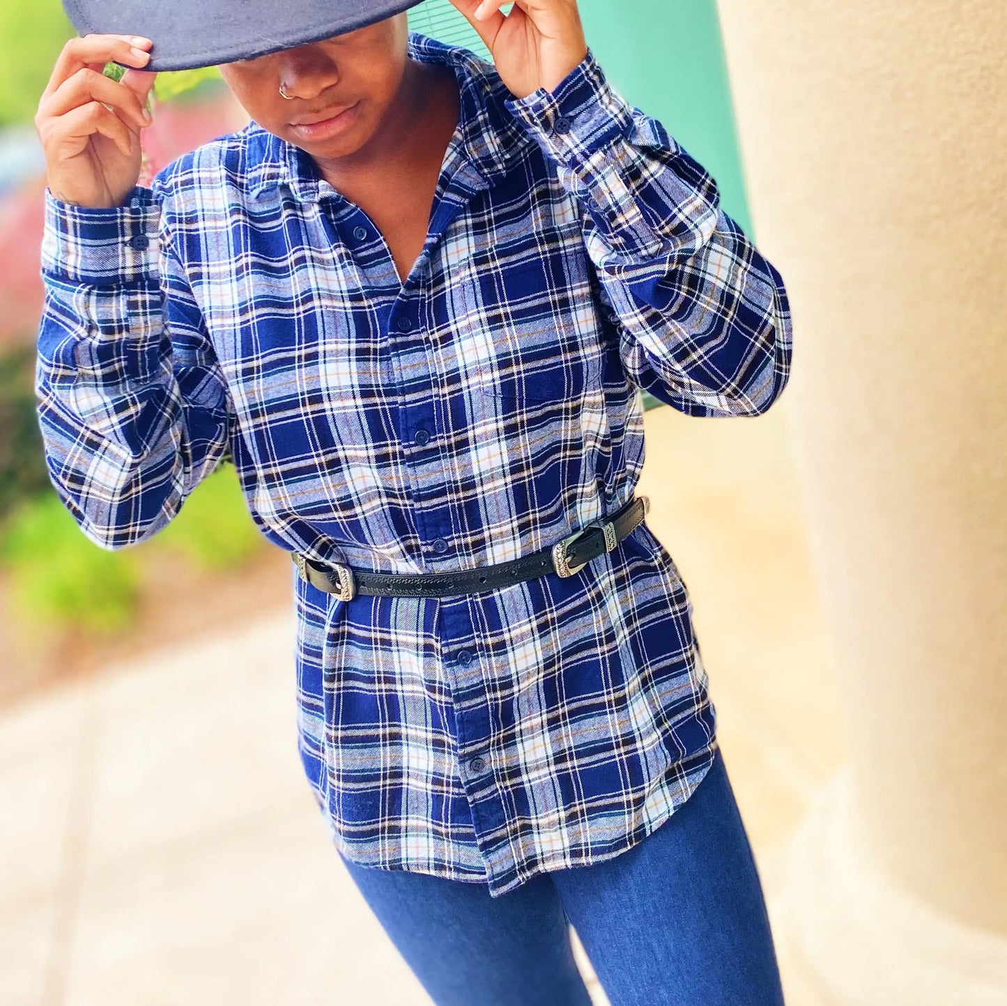 Genuine Double Buckle Leather Belt: Timeless Elegance and Style
